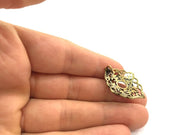 Antique Bronze Brass Blank (14mm blank) , Mountings  G5481