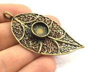 Antique Bronze Brass Blank (10mm blank) , Mountings  G5502