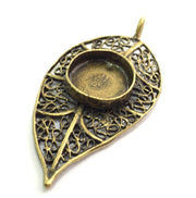 Antique Bronze Brass Blank (16mm blank) , Mountings  G5474