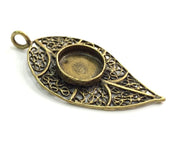 Antique Bronze Brass Blank (16mm blank) , Mountings  G5474