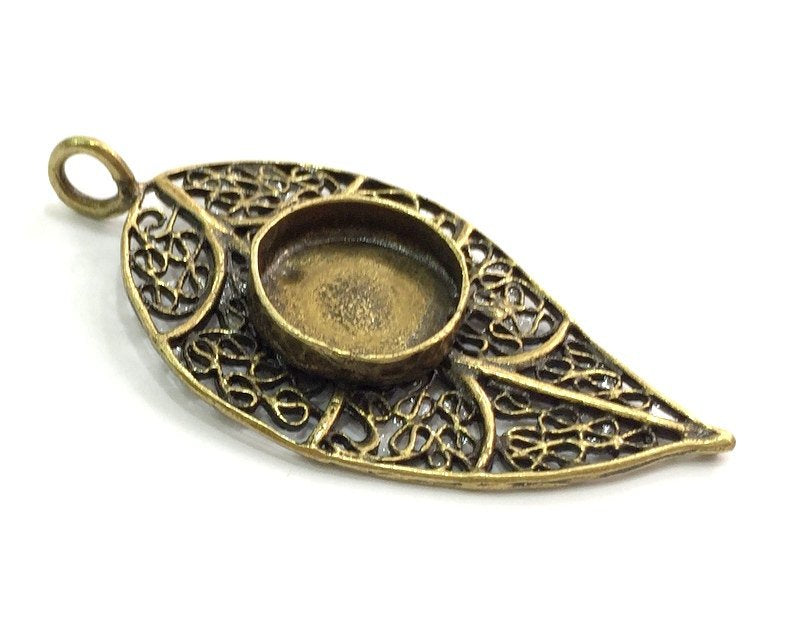 Antique Bronze Brass Blank (16mm blank) , Mountings  G5474