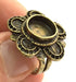 Adjustable Ring Blank, (10mm blank ) Antique Bronze Plated Brass G5526