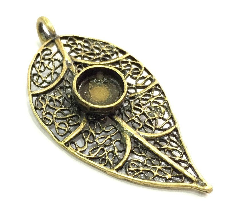 Antique Bronze Brass Blank (10mm blank) , Mountings  G5502