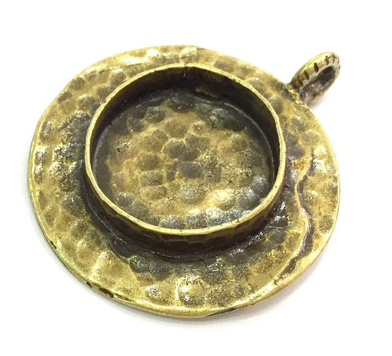 Antique Bronze Brass Blank (20mm blank) , Mountings  G5505