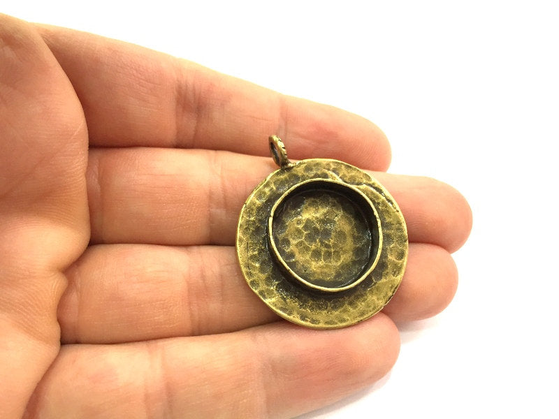 Antique Bronze Brass Blank (20mm blank) , Mountings  G5505