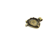 Antique Bronze Brass Blank (16mm blank) , Mountings  G5506