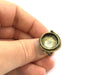 Adjustable Ring Blank, (16mm blank ) Antique Bronze Plated Brass G5515