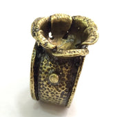 Adjustable Ring Blank, (12mm blank ) Antique Bronze Plated Brass G5534