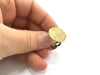 Adjustable Ring Blank, (20mm blank ) Antique Bronze Plated Brass G5536