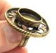 Adjustable Ring Blank, (16mm blank ) Antique Bronze Plated Brass G5539