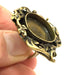Adjustable Ring Blank, (20mm blank ) Antique Bronze Plated Brass G5562