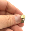 Adjustable Ring Blank, (10mm blank ) Antique Bronze Plated Brass G5567