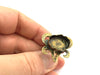 Adjustable Ring Blank, (18x13mm blank ) Antique Bronze Plated Brass G5579