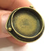 Adjustable Ring Blank, (20mm blank ) Antique Bronze Plated Brass G5589