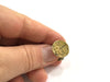 Adjustable Ring Blank, (15mm blank ) Antique Bronze Plated Brass G5593
