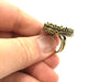Adjustable Ring Blank, (25mm blank ) Antique Bronze Plated Brass G5597
