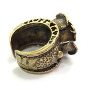 Adjustable Ring Blank, (12mm blank ) Antique Bronze Plated Brass G5534