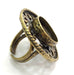Adjustable Ring Blank, (16mm blank ) Antique Bronze Plated Brass G5539