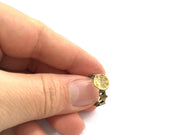 Adjustable Ring Blank, (10mm blank ) Antique Bronze Plated Brass G5545