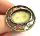 Adjustable Ring Blank, (25x18mm blank ) Antique Bronze Plated Brass G5573
