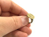 Adjustable Ring Blank, (15mm blank ) Antique Bronze Plated Brass G5574