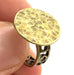 Adjustable Ring Blank, (15mm blank ) Antique Bronze Plated Brass G5574