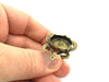 Adjustable Ring Blank, (18x13mm blank ) Antique Bronze Plated Brass G5579