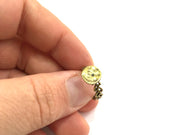 Adjustable Ring Blank, (10mm blank ) Antique Bronze Plated Brass G5581