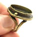 Adjustable Ring Blank, (20mm blank ) Antique Bronze Plated Brass G5589
