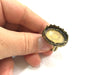 Adjustable Ring Blank, (25mm blank ) Antique Bronze Plated Brass G5597