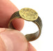 Ring Blank Base Bezel Setting Adjustable  Blank, (10mm blank ) Antique Bronze Plated Brass G5599