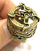 Antique Bronze Ring Base Adjustable Ring Blank, (20mm blank ) Antique Bronze Plated Brass G5608