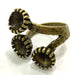 Adjustable Ring Blank, (8mm blank ) Antique Bronze Plated Brass G5615