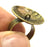 Adjustable Ring Blank, Antique Bronze Plated Brass G10986