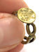 Adjustable Ring Blank, (10mm blank ) Antique Bronze Plated Brass G5631