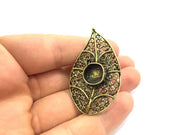 Adjustable Ring Blank, (10mm blank ) Antique Bronze Plated Brass G5633