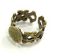 Adjustable Ring Blank, (10mm blank ) Antique Bronze Plated Brass G5636