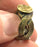 Ring Blank Base Bezel Setting Adjustable  Blank,, (10mm blank ) Antique Bronze Plated Brass G5669