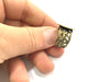 Antique Bronze Ring Blank Ring Settings Ring Bezel Base Cabochon Mountings Adjustable (15mm blank ) Antique Bronze Plated Brass G5682