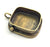 Antique Bronze Brass Blank (20mm square blank) , Mountings  G9814