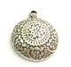 Antique Silver Tribal Pendants (44x36mm) Antique Silver Plated Metal  G9777