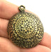 Antique Bronze  Metal Pendant (44x35 mm.)    G9785