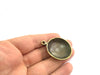 Antique Bronze  Metal Pendant (44x35 mm.)    G9785