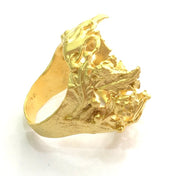 Adjustable Ring Blank, (25mm blank )  Gold Plated Brass G5744