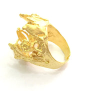 Adjustable Ring Blank, (20mm blank )  Gold Plated Brass G5749