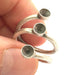 Adjustable Ring Blank, (5mm blank ) Antique Silver Plated Brass G5751
