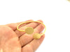 Adjustable Bracelet Blank Findings (16mm  Blank) , Gold  Plated Brass G9545