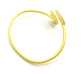 Adjustable Bracelet Blank Findings (16mm  Blank) , Gold  Plated Brass G9545