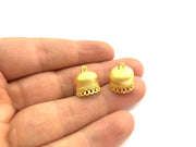 2 Cone Findings Gold Plated Brass Cone Findings (15x12mm) G5812