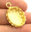 Gold Plated Brass Mountings ,  Blanks   (18x13 mm blank) G5825